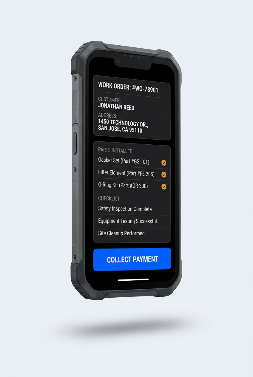 Mobile technician app